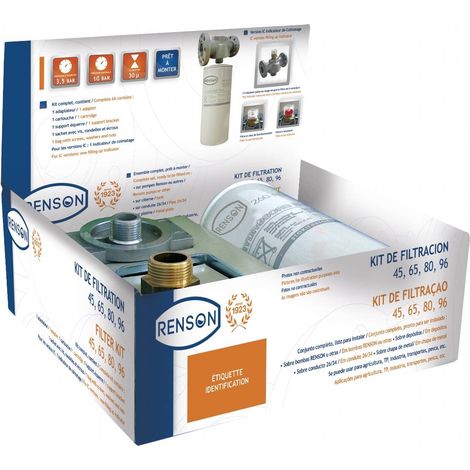 KIT FILTRATION 45L/MIN AVEC INDICATEUR DE COLMATAGE RENSON