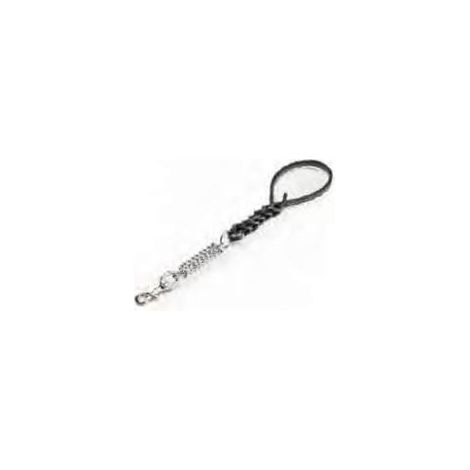 Pet Guinzaglio in Cuoio Tripla Treccia con Molla Col. Assortiti cm. 50