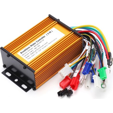 Contrôleur de moteur sans balais pour vélo électrique, 9 tubes, 3 modes, pour scooter électrique, 48 V-72 V (1/5)