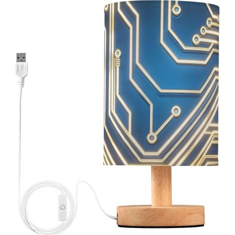 Yuiboo Petites lampes de table chevet avec circuit technique USB (1/5)