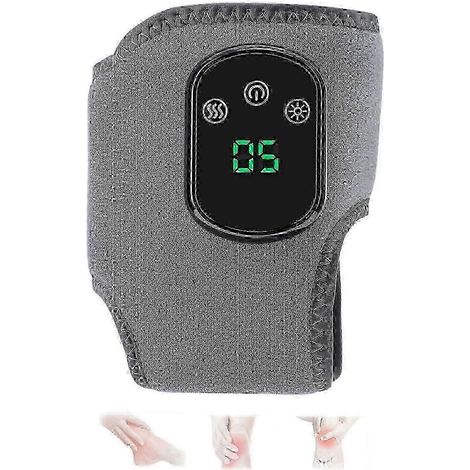 Appareil de massage des pieds Emsense sans fil et portable, triple méthode, 3 modes de vibration, chevillère chauffante, compatible avec la maison, le bureau et les voyages (1 pièce). (1/5)
