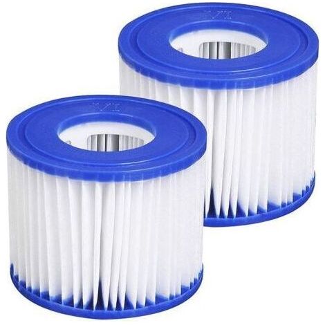 Sostituzione della cartuccia del filtro pompa idromassaggio, filtro piscina gonfiabile, di facile installazione, pompe, filtro - 2 pezzi (10,4 × 8 × 5,2 cm) (1/5)