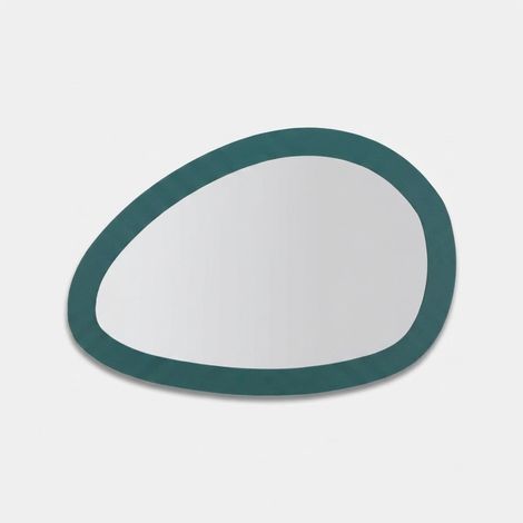 Espejo de pared moderno con forma 71x48 cm Saturno - Azul Marino (1/5)