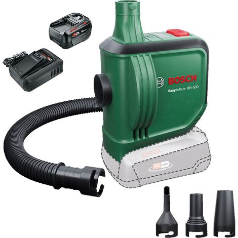 Bosch 0603947200 EasyInflate 18v Volume Air Pump Inflator + 4AH Battery Kit