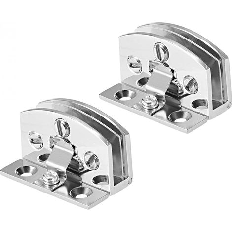 2Stk Glas Scharnier verstellbare Klammer für 5-8mm Dicke