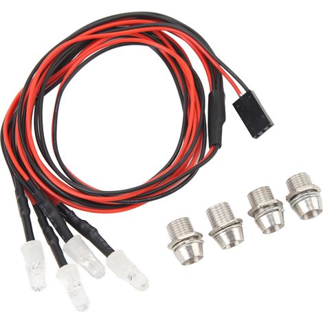 Set mit 5 roten 5mm LEDs für Traxxas, HSP, Redcat, Axial SCX10, D90 und HPI RC-Cars. (1/5)