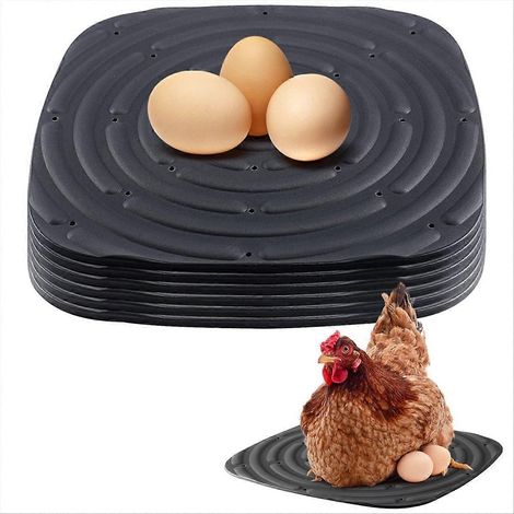 Gemütliches schwarzes Nest für Legehennen, 8 Nestkissen, Legebox-Einlagen, 8er-Packung, saugfähige Polsterung, ideal für die Geflügelzucht, Eierschutz, für den Innen- und Außenbereich. (1/5)