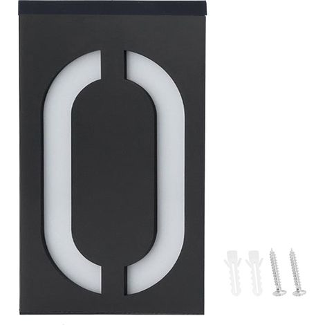 Plaque lumineuse LED numéro 0 pour extérieur, éclairage solaire adresse porte, pour maison hôtel boutique (1/5)