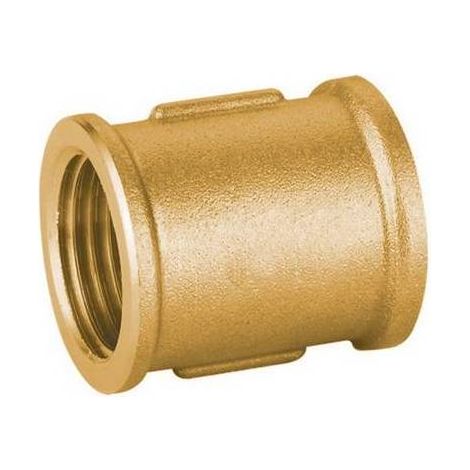 MANCHON DROIT FF EN LAITON JAUNE LOURD IBP Taille : 3/8"