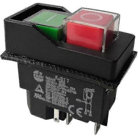 Interrupteurs à bouton-poussoir électromagnétiques compatibles avec les bornes de jardin KF 5 broches 220 V KJD17 WHBYV (1/4)