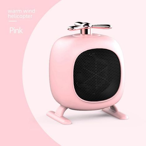 Riscaldatore portatile silenzioso senza pale per uso interno con protezione contro il surriscaldamento, per ufficio, soggiorno, camera da letto, rosa - ALTRO (1/4)