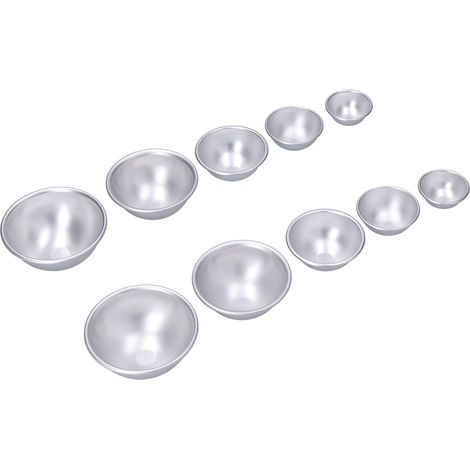 Moule à boules de sel de bain DIY, portable, en alliage d'aluminium, pour la cuisson de gâteaux mousse, ensemble n° 5 (1/5)