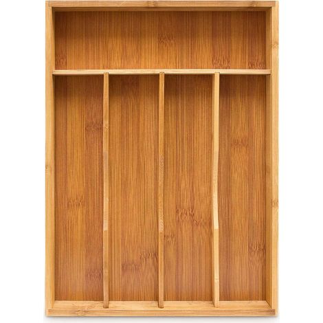 Caja para cubiertos de bambu 34 x 25 x 45 cm