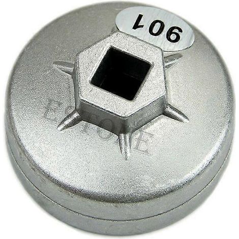 Clé à filtre à huile à entraînement carré 1/2" et 14 cannelures, outil automobile pour embout de 65 mm (1/5)