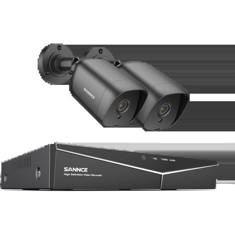 Système de Caméra de Sécurité, Surveillance Haute Définition, Accès à Distance, 2Pcs Caméra-c, 2T-a (1/2)