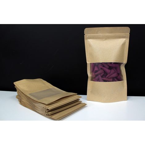 Sac à fenêtre kraft 12x20 cm- Vendu par 1 (1/4)