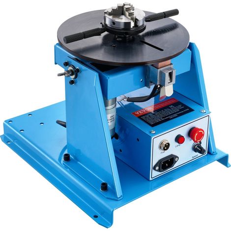 Positionneur de soudure rotatif 10KG, table tournante 0-90° avec mandrin 3 mors 8,1 pouces, 1-12 tr/min, 20W, pour découpe, meulage, assemblage et test (1/5)