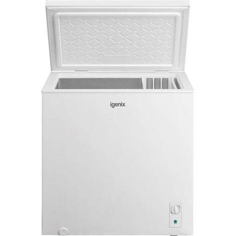 Igenix Freestanding Chest Freezer, 198 Litre, White - IGCF0198W