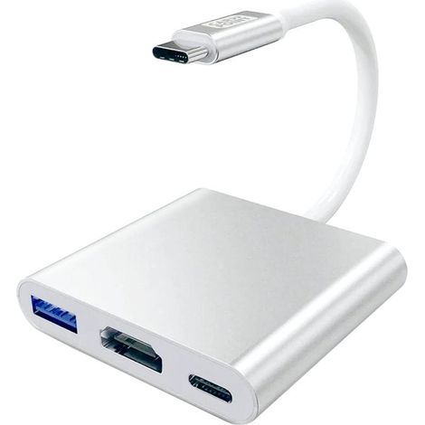 ADAPTATEUR 3 EN 1 USB-C- HDMI/USB-A/USB-C (1/5)