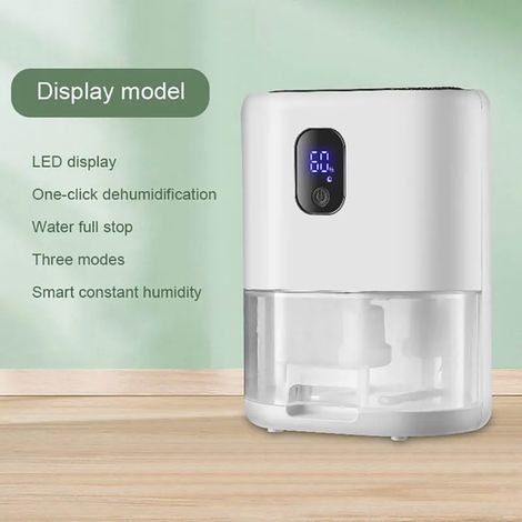 (M 2) Déshumidificateur électrique domestique, séchoir à air, absorbeur d'humidité avec réservoir d'eau de 1000 ml (1/5)