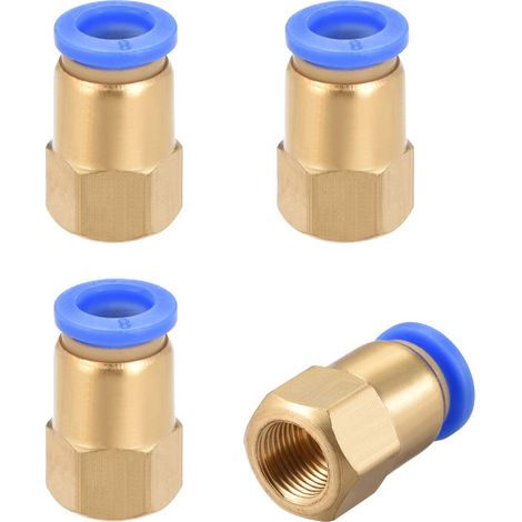 1/8" G Filetage femelle droite 8mm pousser raccord rapides pneumatiques 4pcs (1/4)