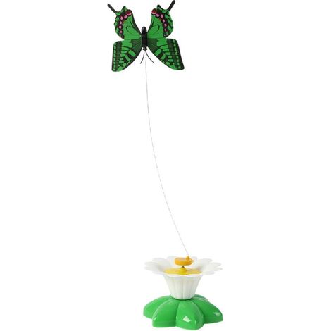 Jouet Interactif Pour Chat - Baguette Rotative 360° Avec Papillon Ou Oiseau - Pour Jeu Intérieur Autonome - 1 Pièce (1/5)
