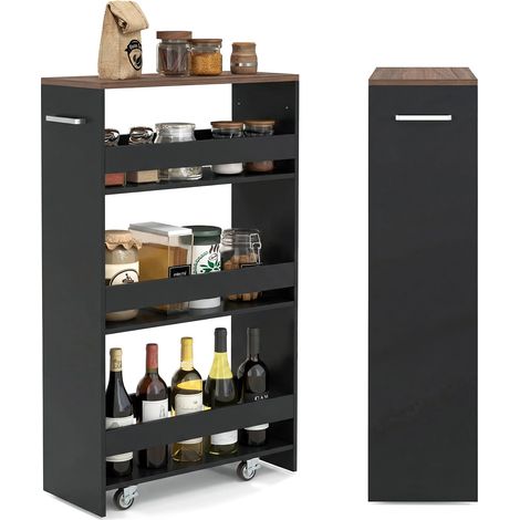 COSTWAY Carrello Da Cucina,Carrello Cucina,Salvaspazio,Carrello Con Ruote Portatutto Cucina,Carrello Portafrutta,Carrello Portavivande,Carrello Portaoggetti,S (1/5)
