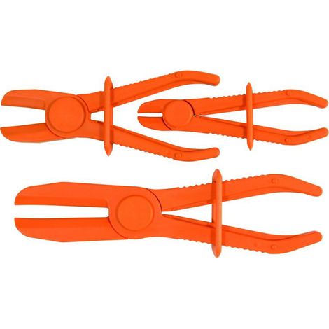 PINZA PINZE 3pz OCCLUSIONE TUBI MANICOTTI STRINGITUBO PLASTICA LIQUIDI