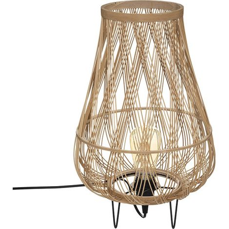 Lampe à poser en rotin H44 Daria Atmosphera (1/4)