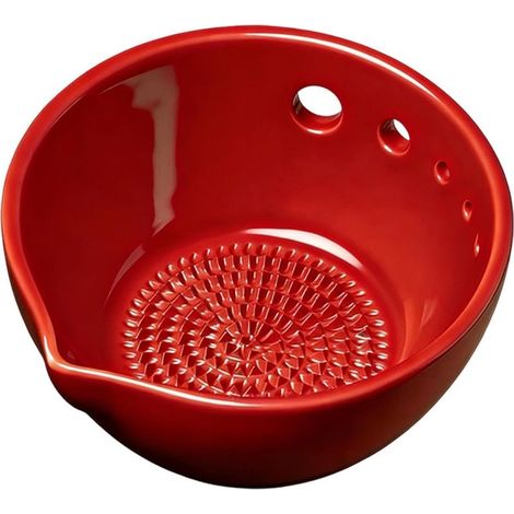 Schalenförmige Knoblauchreibe, 5-in-1 multifunktionale manuelle Reibe (1/5)