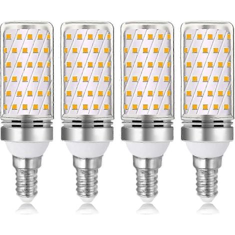 E14 16W LED-Lampe, warmweiß (3000K), 1600 lm, entspricht 100–120W Halogenlampe, 230V Wechselstrom, nicht dimmbar, 4er-Pack (1/5)
