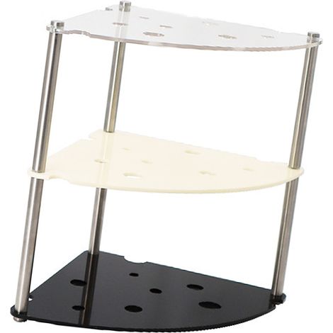 Étagère de rangement de bureau à 3 niveaux en acrylique et métal, organisateur de comptoir minimaliste, couleurs assorties (1/5)