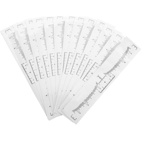 Lot de 50 stickers de règle à sourcils jetables, outils de maquillage pour mesurer et façonner les sourcils (1/5)
