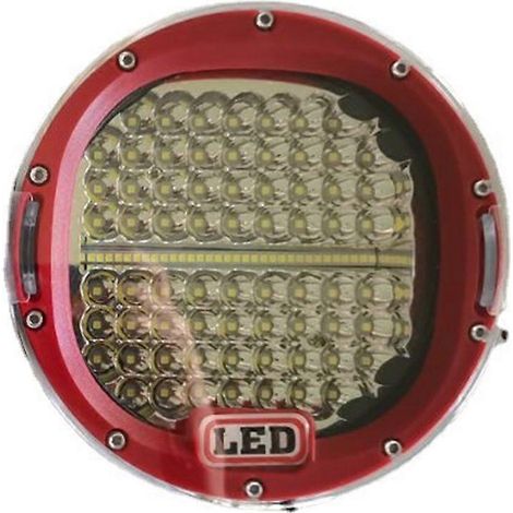 7-Zoll-LED-Arbeitsscheinwerfer (rot) für das Dach von Geländewagen (4x4). (1/5)