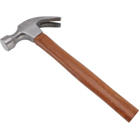 Klauenhammer mit Kopf aus hochkohlenstoffhaltigem Stahl und Holzgriff, kleiner Hammer für Heimwerkerarbeiten und Renovierungen (1/5)