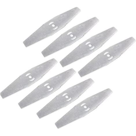 8 Pcs Coupe Bordure Lame De Rechange, 24V Coupe Bordure sans Fil avec Batterie Lame en Métal, Debroussailleuse Electrique Accessoires, pour Coupe Bordure sans Fil Garniture De Jardin,Metal Bla (1/5)