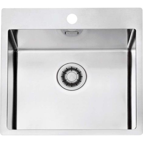Alveus Pure - Spüle 52x53 cm, Quick-Close, Edelstahl 1149513 (1/2)