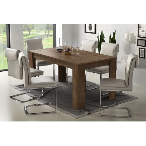 TAVOLO MOD. ULRICH III ALLUNGABILE CM 140X88 NOCE EASTWOOD (1/2)