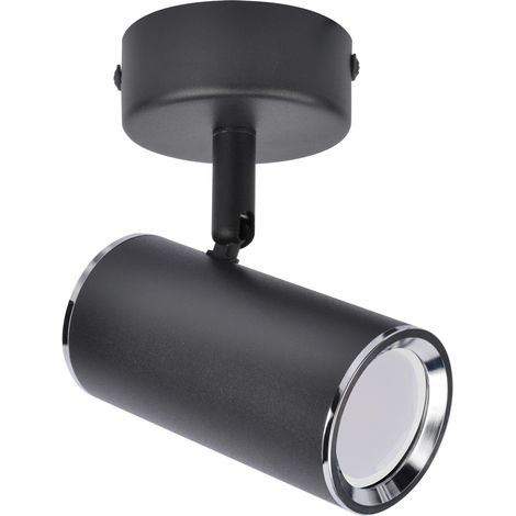 Applique da parete nera IP20 orientabile Megan SPT GU10 35W Ideus 03656 (1/2)