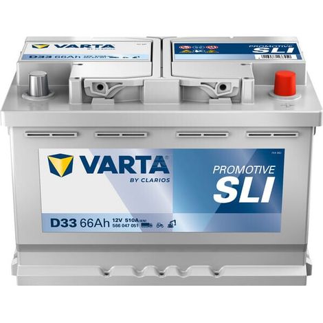 Bater铆a 12V 66Ah 510A D33 VARTA Promotive SLI VARTA 566047051