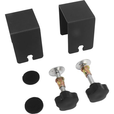 Stück Schubladenfront-Befestigungsclips, schwarze elektrostatische Beschichtung, Möbelfrontklemmen (1/5)