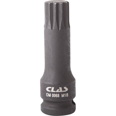 Embout XZN M18 1/2" Cr-Mo pour moyeux VAG - OM 0068 - CLAS Equipements