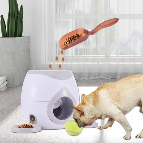 Distributeur Automatique de Nourriture pour Chien, Lance-Balle Interactif pour Entraînement Canin et Jeu de Récupération (1/5)