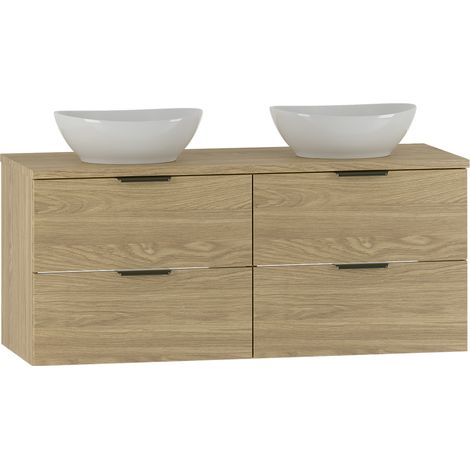 Meuble double vasque 120cm Astrid Bois