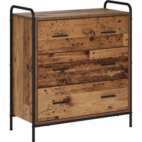 Buffet Meuble de Rangement Salon Salle à Manger Bois d'Ingénierie Bois Ancien 73 x 33 x 81 cm (1/5)