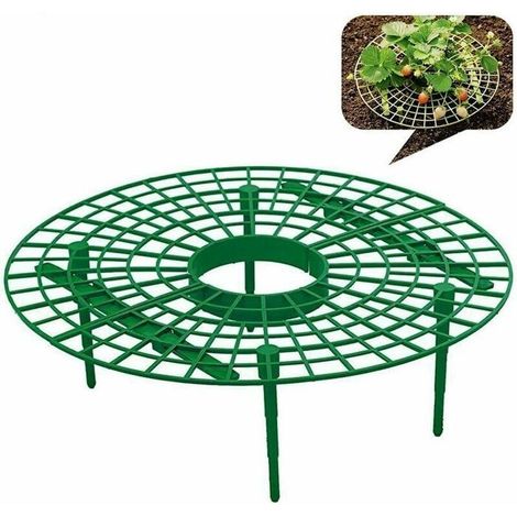 Support en plastique pour plantation de fraises, sac de plantation de fraises, support de support de fraises tomates, 10 pièces (1/4)