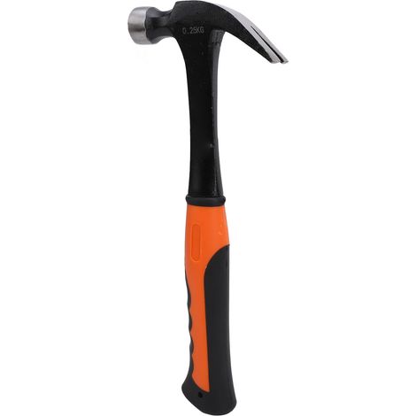 Mini marteau à griffes multifonctionnel en acier à haute teneur en carbone et TPR, marteau de clouage pour électricien et menuisier, 0,25 kg (1/5)