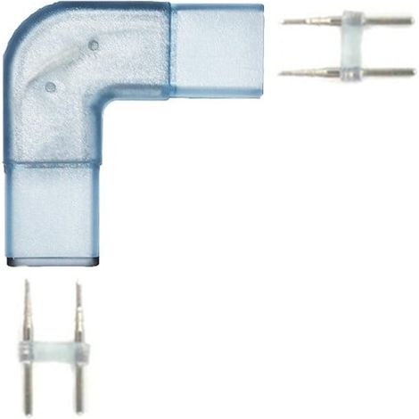 Conector de esquina en forma de L de 6mm para cinta de LED 220V 3014 25 o 50 metros