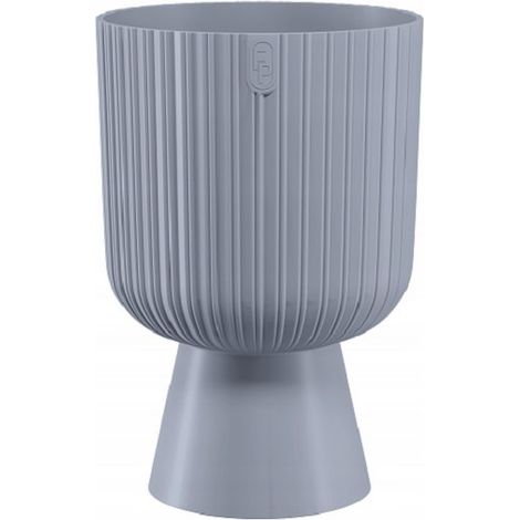 Pot de fleurs Keli Mika Petit 14 en platine FORM-PLASTIQUE