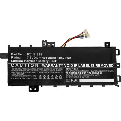 CoreParts Laptop-Akku für Asus 31,54 Wh Li-Polymer 7,6 V 4150 mAh, mbxas-BA0286
